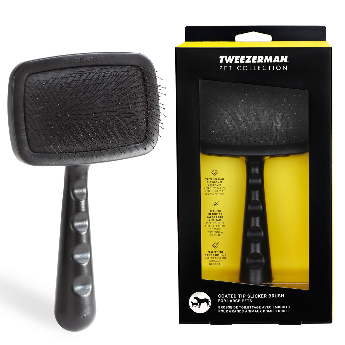Large Coated Tip Slicker Brush